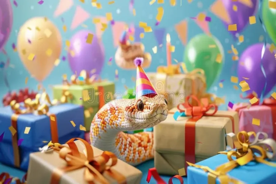 Balloon Animal Snake Style Yard Card