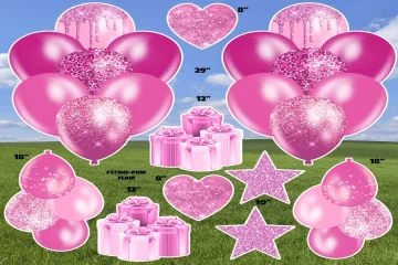 Crayon Hot Pink Style A Yard Card For Bold Events