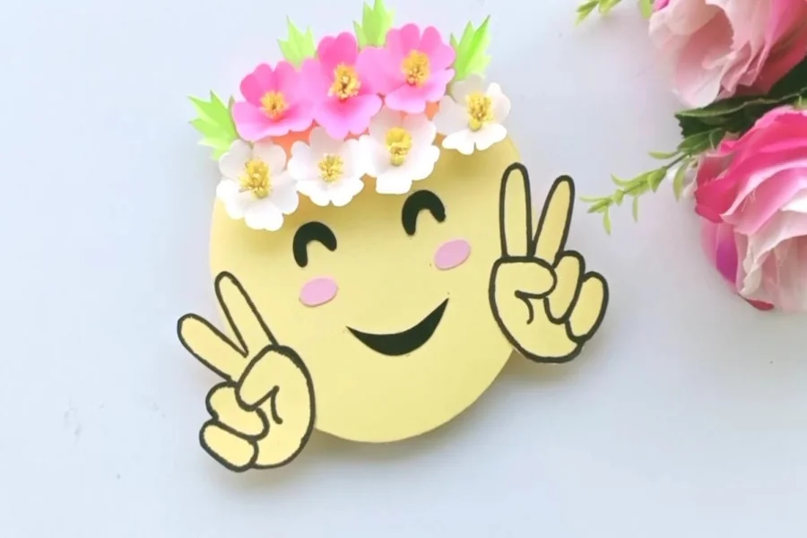 Eyelash Smiley Emoji Style