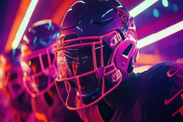 Football Helmet Hot Pink Style A Yard Card Ideas For Parties