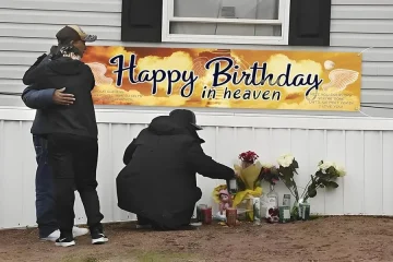 Happy Heavenly Birthday Style A Yard Card