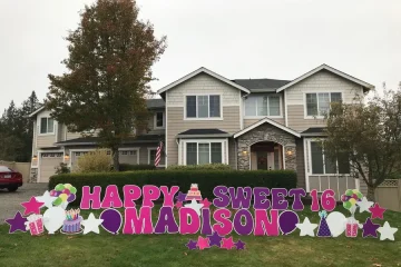 Speed Limit 16 Hot Pink Style A Yard Card